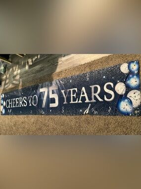 75th Birthday party decor lot